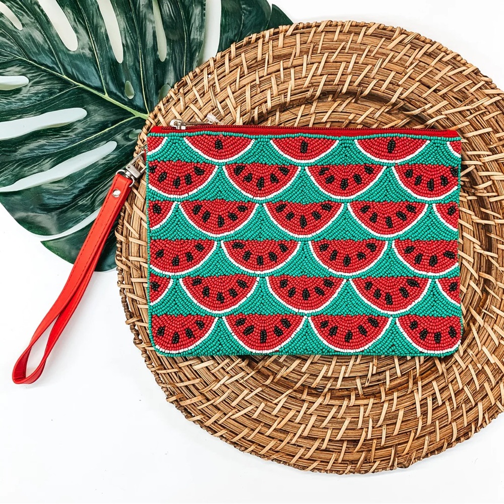 Beaded Watermelon Clutch - Picture 4 of 4